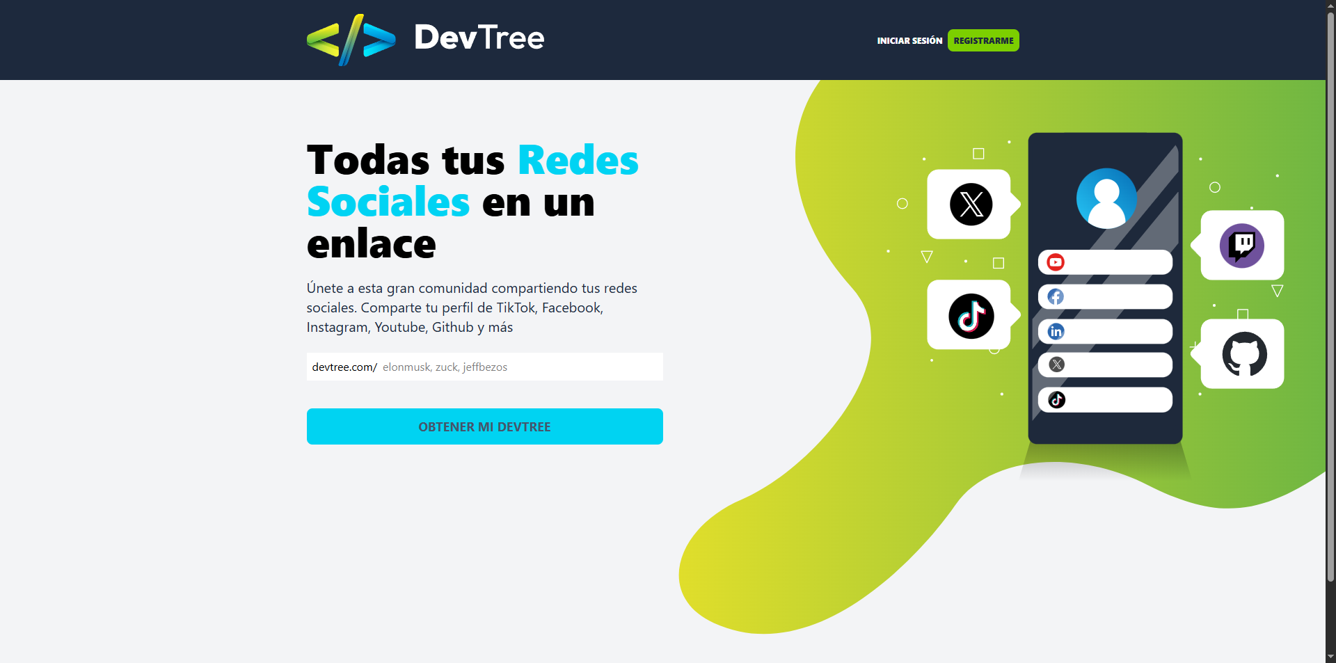 Preview Proyecto: Linktree Dupe
