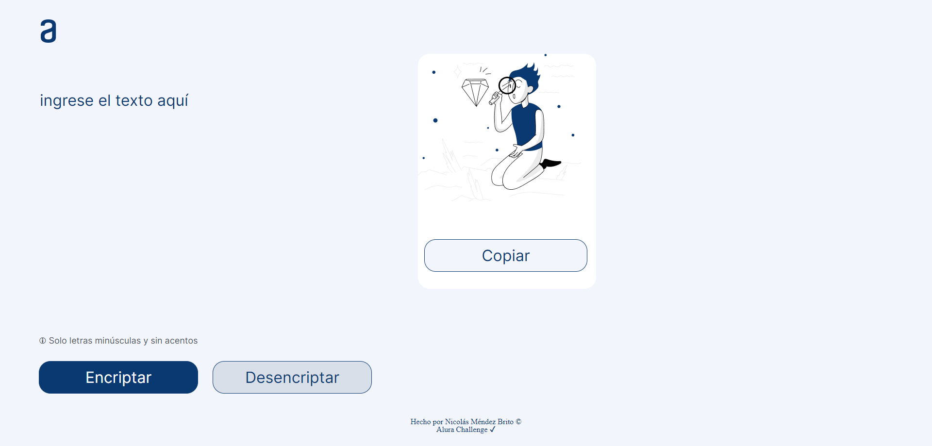 Preview Proyecto: Encriptador de Texto